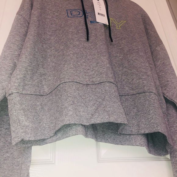 DKNY Sport cropped hoodie (L) - Picture 5 of 6